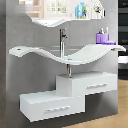 Solid Surface Stone Bathroom Cabinet