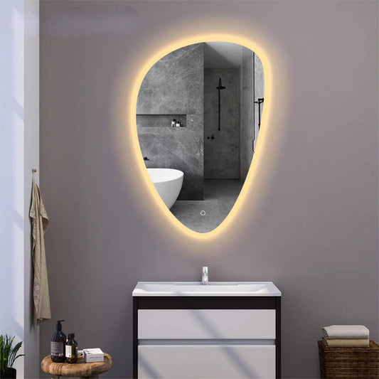 Newly Designed House Decoration Wall-mounted Defogger Bathroom LED Mirror