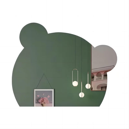 Modern Bear Shaped Mirror Waterproof Wall Lighted Mirror Bathroom LED Smart Light Mirror